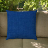 20" Blue Indoor Outdoor Throw Pillow Cover With Texture - Homeroots