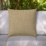 20" Tan Indoor Outdoor Throw Pillow Cover With Texture - Homeroots