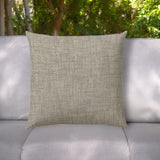 20" Taupe Indoor Outdoor Throw Pillow Cover