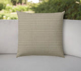 20" Tan Indoor Outdoor Throw Pillow Cover With Texture - Homeroots