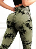 Tie-Dye High Waist Active Leggings - Trendsi - Flyclothing LLC