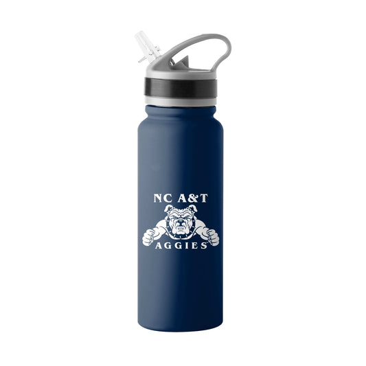 NC A&T State 25oz Logo Single Wall Flip Top Bottle - Logo Brands - Flyclothing LLC