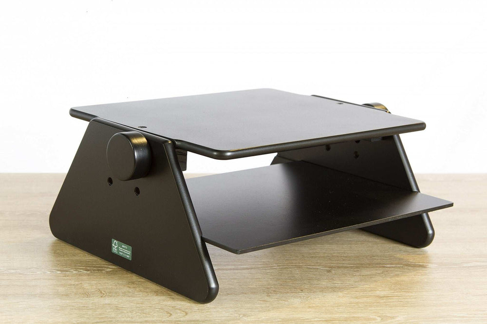 Modern Black Adjustable Three Level Ergonomic Monitor Stand - Homeroots - Flyclothing LLC