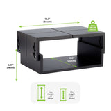 Black Adjustable Five Level Ergonomic Monitor Stand - Homeroots - Flyclothing LLC