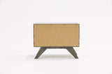 Modern Gray Wash Nightstand with Two Drawers - Homeroots