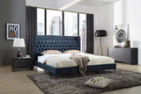 Modern Dark Gray Ash Nightstand with Two Drawers - Homeroots