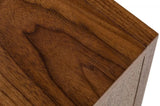 Mid Century Walnut Light Brown Nightstand with One Drawer and One Shelf - Homeroots - Flyclothing LLC