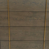 39" Dark Brown and gold Solid Wood Four Drawer Dresser - Homeroots - Flyclothing LLC