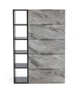 35" Grey Manufactured Wood Five Drawer Chest - Homeroots - Flyclothing LLC