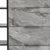 35" Grey Manufactured Wood Five Drawer Chest - Homeroots - Flyclothing LLC