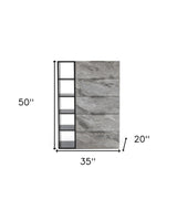 35" Grey Manufactured Wood Five Drawer Chest - Homeroots - Flyclothing LLC