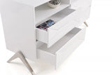 61" White Manufactured Wood Four Drawer Double Dresser - Homeroots - Flyclothing LLC