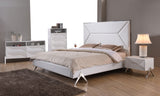 61" White Manufactured Wood Four Drawer Double Dresser - Homeroots - Flyclothing LLC