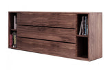 63" Walnut Solid Wood Six Drawer Double Dresser - Homeroots