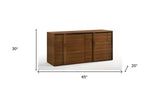 65" Walnut Solid Wood Six Drawer Double Dresser - Homeroots - Flyclothing LLC