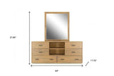 63" Walnut Six Drawer Combo Dresser - Homeroots - Flyclothing LLC