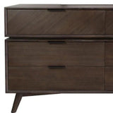 65" Acacia Solid Wood Six Drawer Double Dresser - Homeroots - Flyclothing LLC