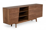 Vintage Style Walnut Veneer Six Drawer Dresser - Homeroots - Flyclothing LLC