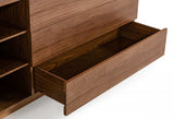 Vintage Style Walnut Veneer Six Drawer Dresser - Homeroots - Flyclothing LLC