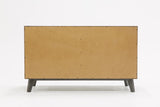 51" Grey Wash Solid Wood Six Drawer Double Dresser - Homeroots - Flyclothing LLC
