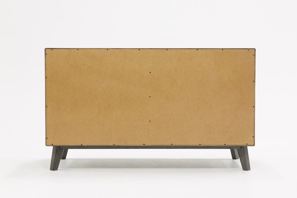 51" Grey Wash Solid Wood Six Drawer Double Dresser - Homeroots - Flyclothing LLC