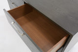 51" Grey Wash Solid Wood Six Drawer Double Dresser - Homeroots - Flyclothing LLC