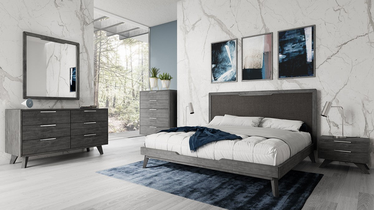 51" Grey Wash Solid Wood Six Drawer Double Dresser - Homeroots - Flyclothing LLC