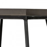 Modern Gray Concrete and Black Metal Hexagonal End Table - Homeroots - Flyclothing LLC