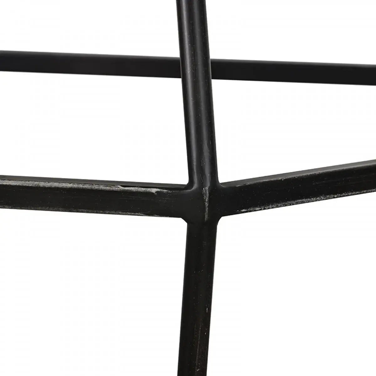 Modern Gray Concrete and Black Metal Hexagonal End Table - Homeroots - Flyclothing LLC