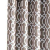 84" Taupe Trellis Black Out Window Curtain Panel - Homeroots - Flyclothing LLC