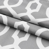 84" Gray Trellis Black Out Window Curtain Panel - Homeroots - Flyclothing LLC