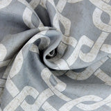 84” Silver Interlock Pattern Window Curtain Panel - Homeroots - Flyclothing LLC