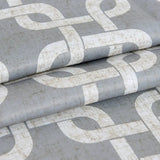 84” Silver Interlock Pattern Window Curtain Panel - Homeroots - Flyclothing LLC