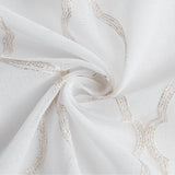 84” Charcoal Trellis Pattern Embroidered Window Curtain Panel - Homeroots - Flyclothing LLC