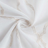 84” Charcoal Trellis Pattern Embroidered Window Curtain Panel - Homeroots - Flyclothing LLC