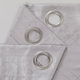 84" Silver Linework Textured Window Curtain Panel - Homeroots - Flyclothing LLC