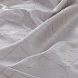 84" Silver Linework Textured Window Curtain Panel - Homeroots - Flyclothing LLC