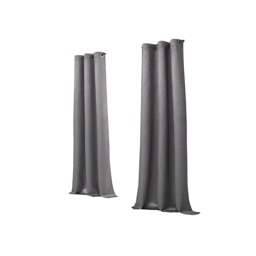 Set of Two 84" Silver Metallic Textured Window Panels - Homeroots - Flyclothing LLC