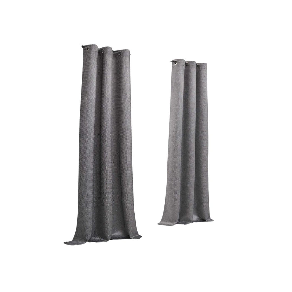 Set of Two 84" Silver Metallic Textured Window Panels - Homeroots - Flyclothing LLC