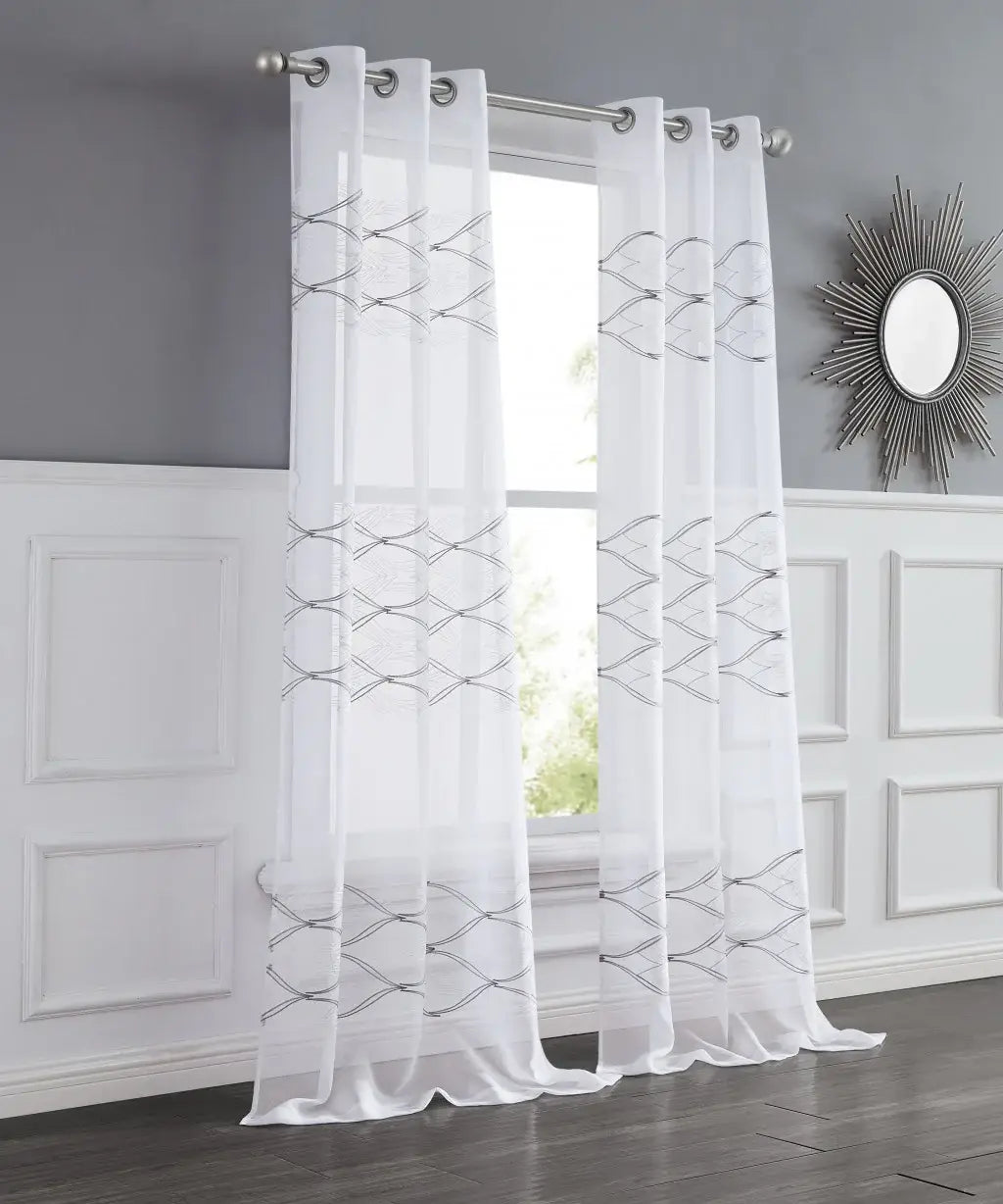 Window Wave Panel Set of Two 84