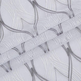 Set of Two 84" White Wave Embroidered Window Panels - Homeroots - Flyclothing LLC
