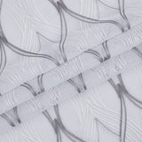 Set of Two 84" White Wave Embroidered Window Panels - Homeroots - Flyclothing LLC