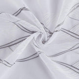 Set of Two 84" White Wave Embroidered Window Panels - Homeroots - Flyclothing LLC