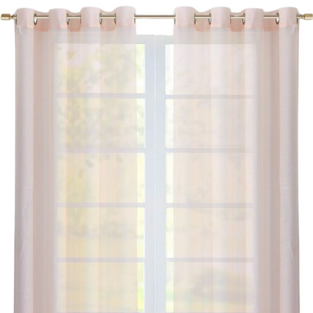 Set of Two 84" Blush Solid Modern Window Panels - Homeroots - Flyclothing LLC