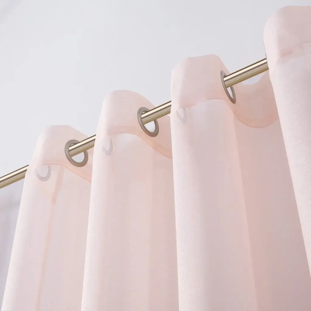 Set of Two 84" Blush Solid Modern Window Panels - Homeroots - Flyclothing LLC