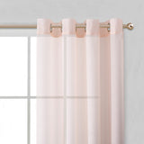 Set of Two 84" Blush Solid Modern Window Panels - Homeroots - Flyclothing LLC