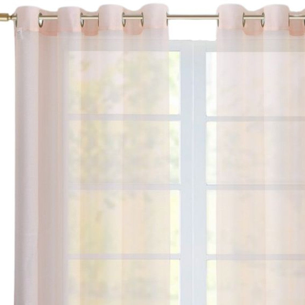 Set of Two 84" Blush Solid Modern Window Panels - Homeroots - Flyclothing LLC