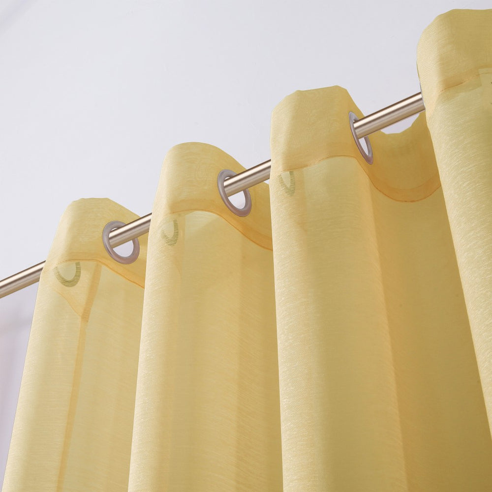 Set of Two 84" Gold Solid Modern Window Panels - Homeroots - Flyclothing LLC