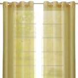 Set of Two 84" Gold Solid Modern Window Panels - Homeroots - Flyclothing LLC