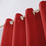 Set of Two 84" Red Solid Modern Window Panels - Homeroots - Flyclothing LLC